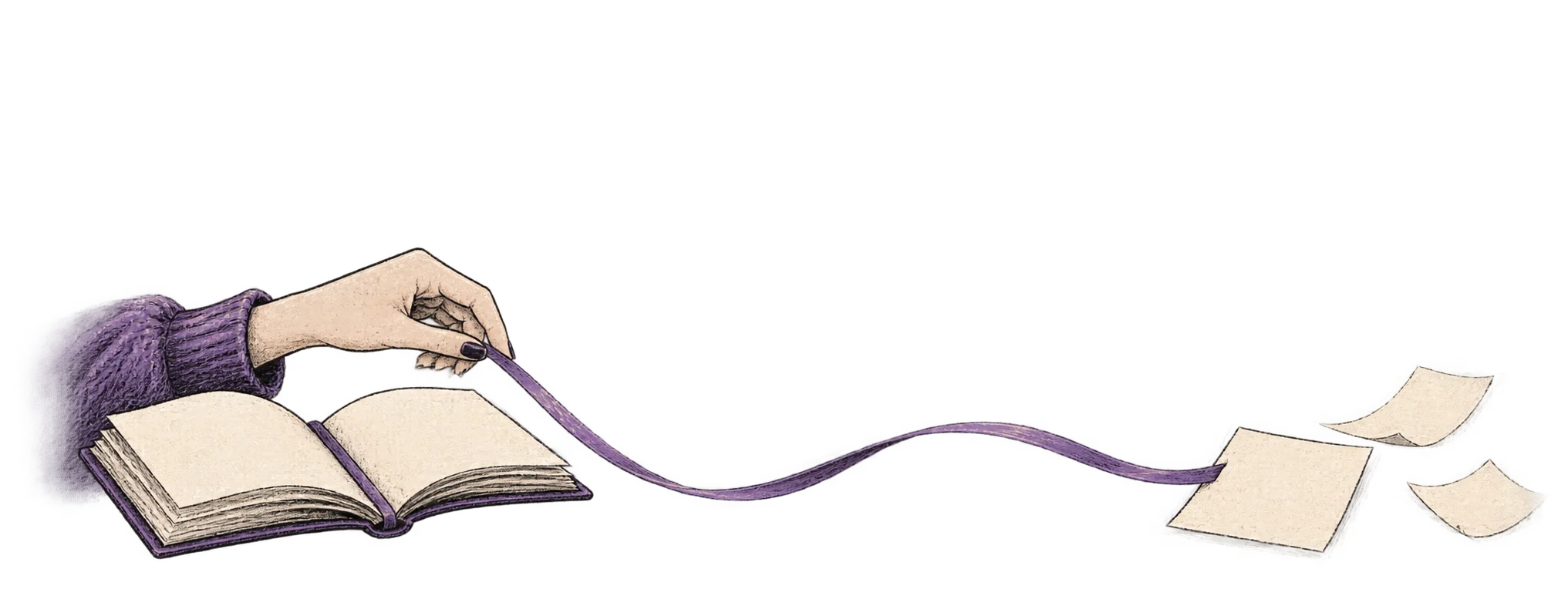 A bookmark opens into reusable notes.